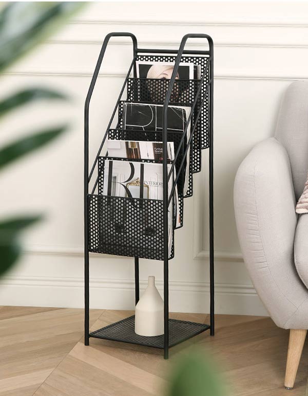 Kệ để tạp chí, sách báo kết cấu 5 tầng