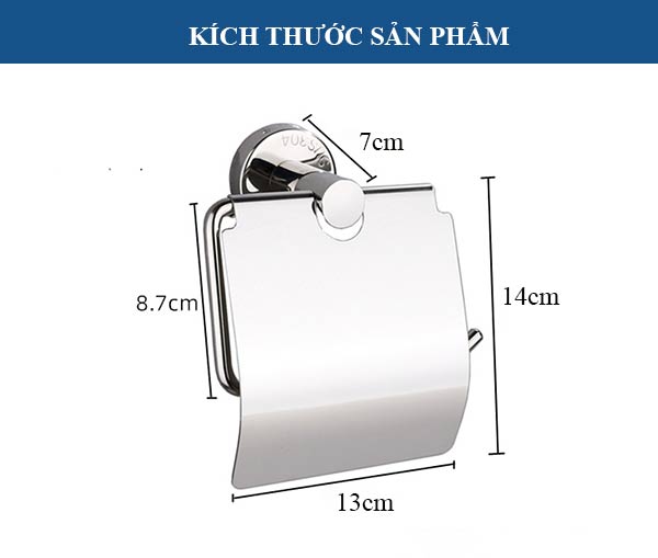 Kích thước móc treo lô giấy vệ sinh