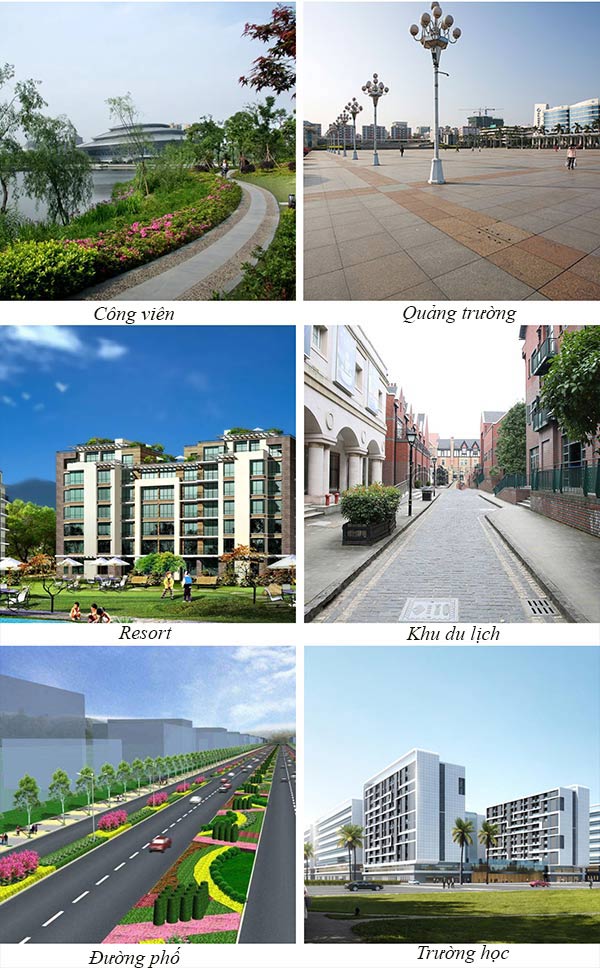 Phù hợp sử dụng ở nhiều không gian ngoài trời