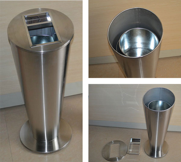 Hình ảnh thật chụp tại kho thùng rác gạt tàn thuốc inox