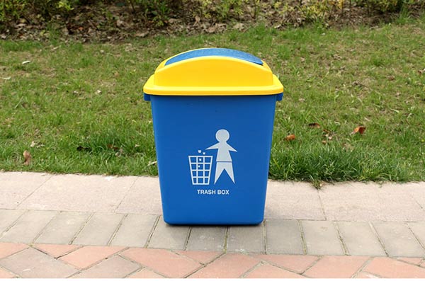 Thùng rác 30L nhựa HDPE kiểu dáng nắp lật