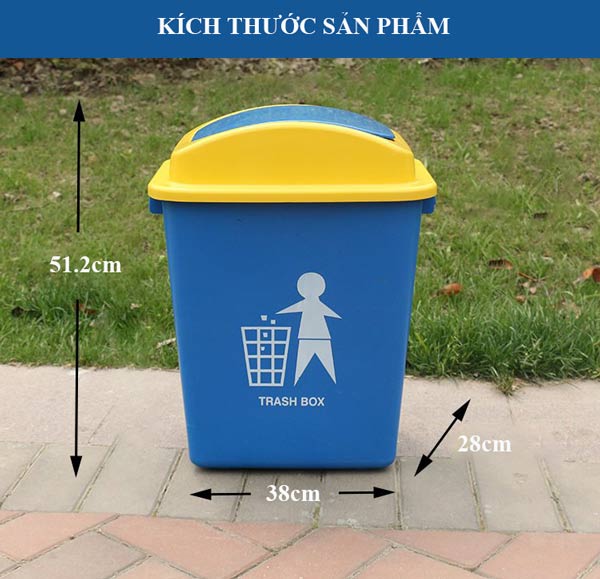 Kích thước mẫu thùng rác cỡ nhỏ 30L