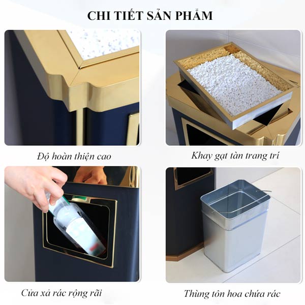 Các bộ phận cấu thành thùng rác