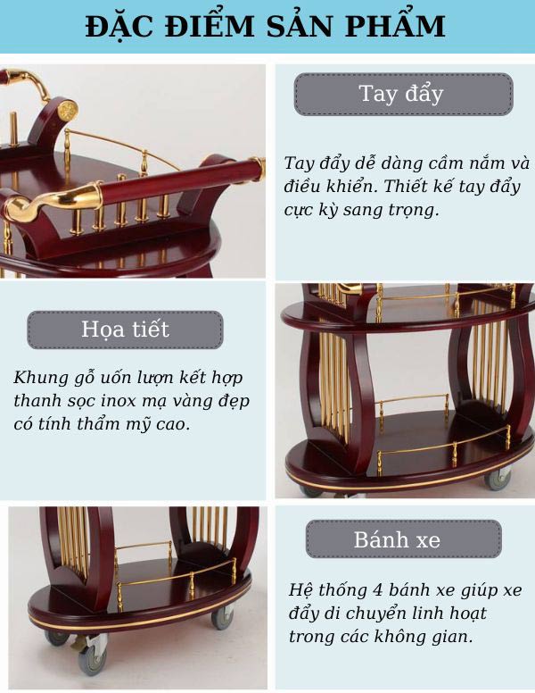 Mô tả đặc điểm thiết kế, công dụng bộ phận xe chở rượu