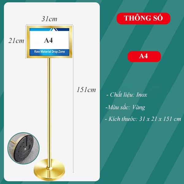 Kích thước bảng menu 2 mặt cỡ A4