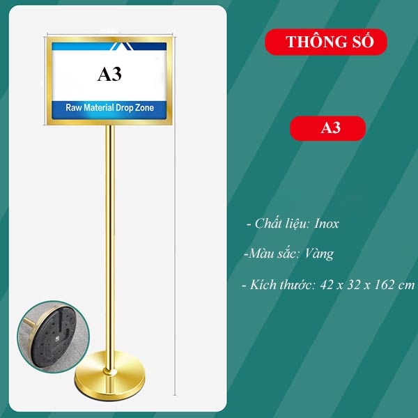 Kích thước bảng menu 2 mặt cỡ A3