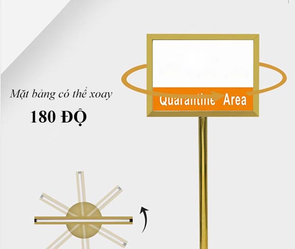 Mặt bảng xoay 180 độ linh hoạt