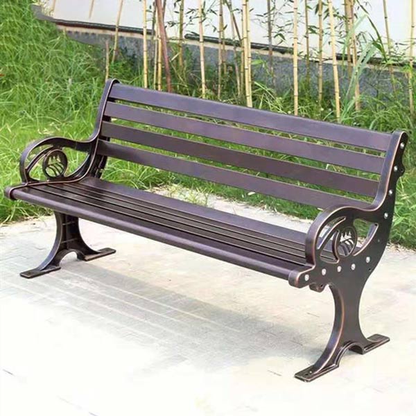 Mẫu ghế băng dài ngoài trời bằng nhôm đúc cao cấp