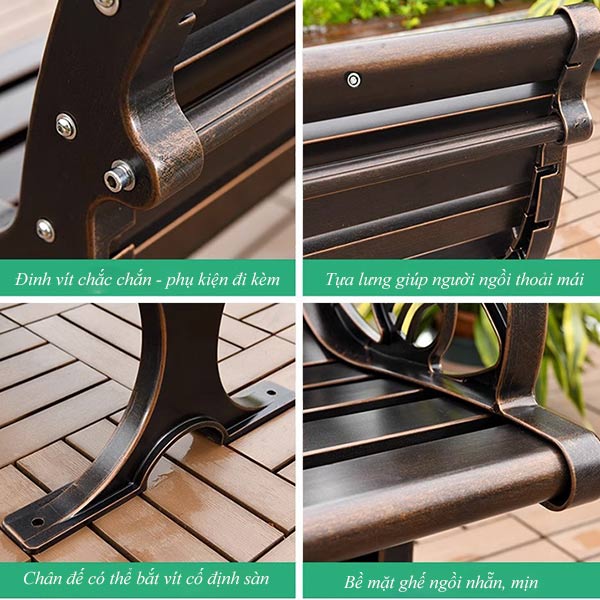 Các chi tiết cấu thành ghế đều vô cùng chỉn chu