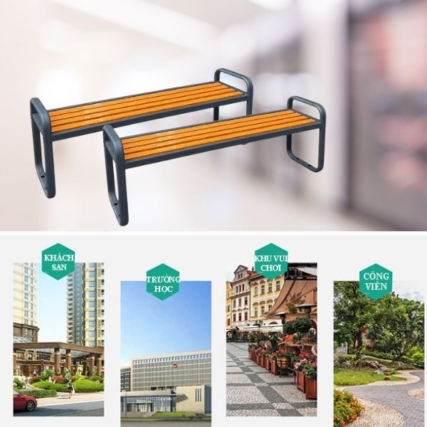 Mẫu ghế không tựa phù hợp với mọi không gian xanh