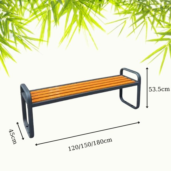 Kích thước ghế băng công viên