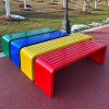 Ghế công viên không tựa nhiều màu