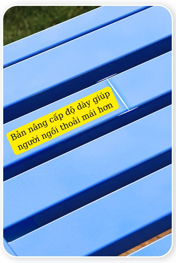 Thanh nan ghế bằng thép sơn màu