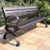 Ghế dài sân vườn có tựa
