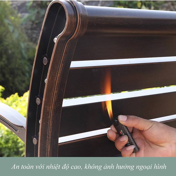 Chất liệu nhôm đúc cực bền bỉ dùng để sản xuất ghế công viên