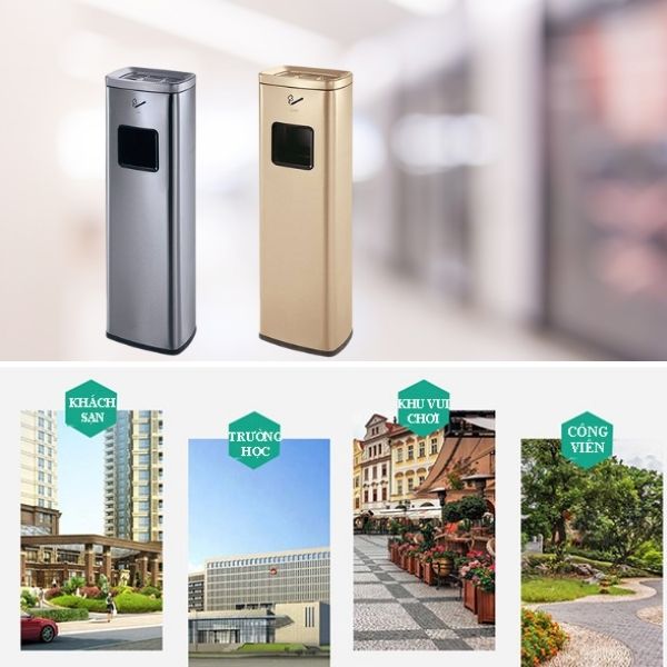Trụ gạt tàn là thiết bị quan trọng ở không gian công cộng