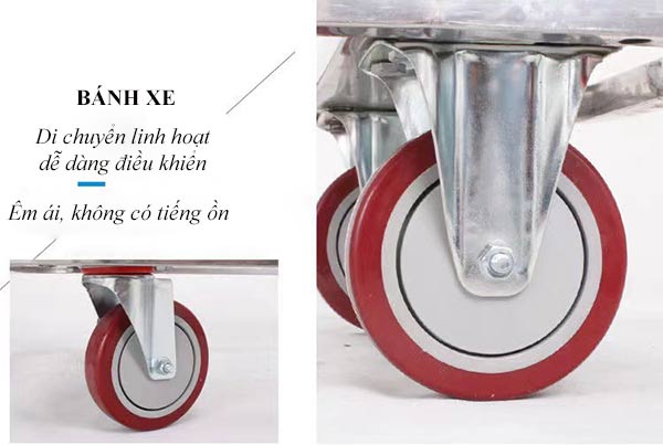 Hệ thống bánh xe giúp xe di chuyển nhanh chóng