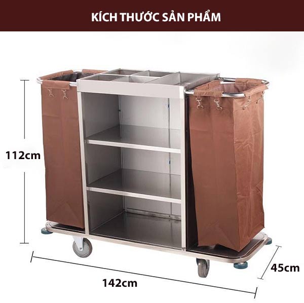 Tham khảo kích thước xe trolley làm phòng khách sạn