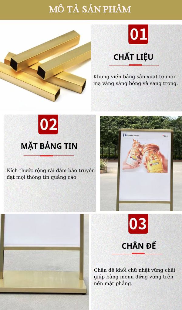 Các đặc điểm của bảng Standee bạn cần nắm rõ