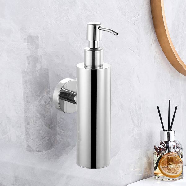 Chất liệu inox sáng bóng, làm đẹp không gian phòng tắm