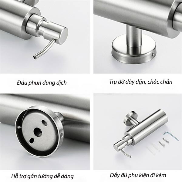 Các đặc điểm của từng bộ phận trên bình inox để dung dịch