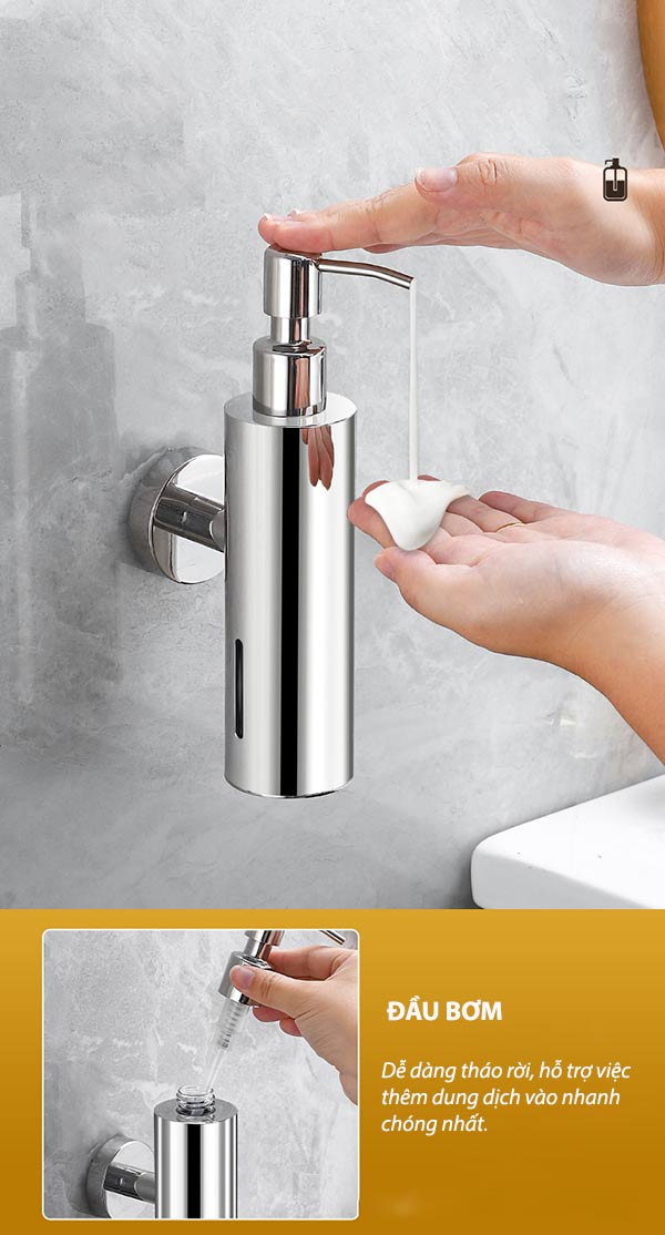 Dễ dàng lấy dung dịch để sử dụng