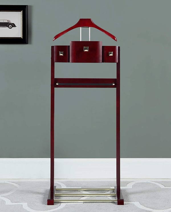 Giá treo đồ vest, đồ suite có ngăn tủ phụ kiện