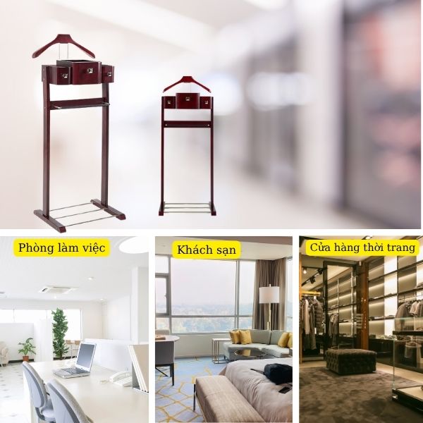 Mẫu giá treo phù hợp sử dụng cả nhà riêng lẫn văn phòng, khách sạn