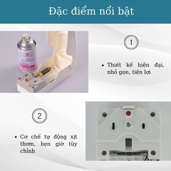 Khám phá đặc điểm của máy xịt phòng tự động