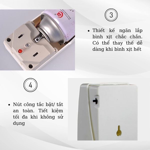 Khám phá đặc điểm của máy xịt phòng tự động