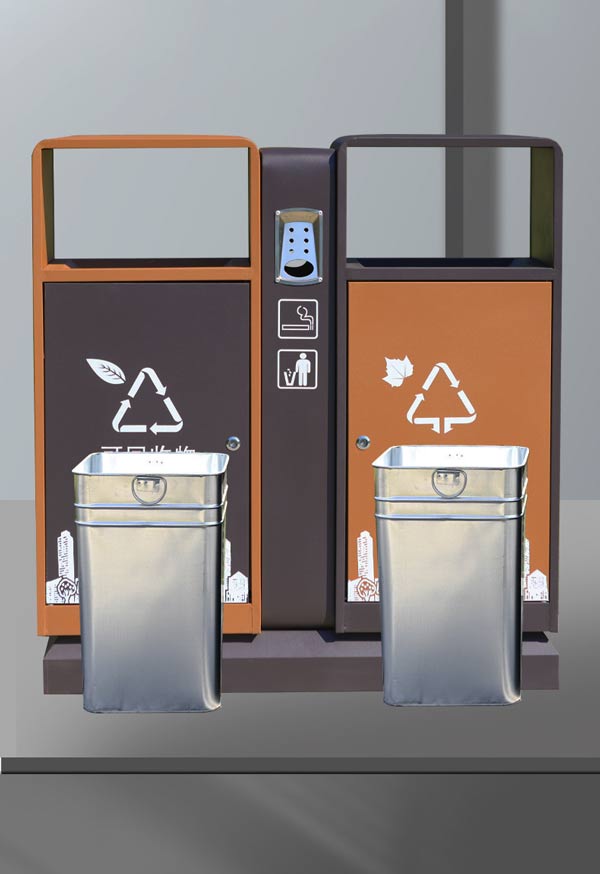 Mẫu thùng rác thiết kế 2 lớp