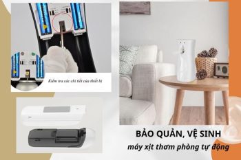 Máy xịt thơm nên vệ sinh định kỳ