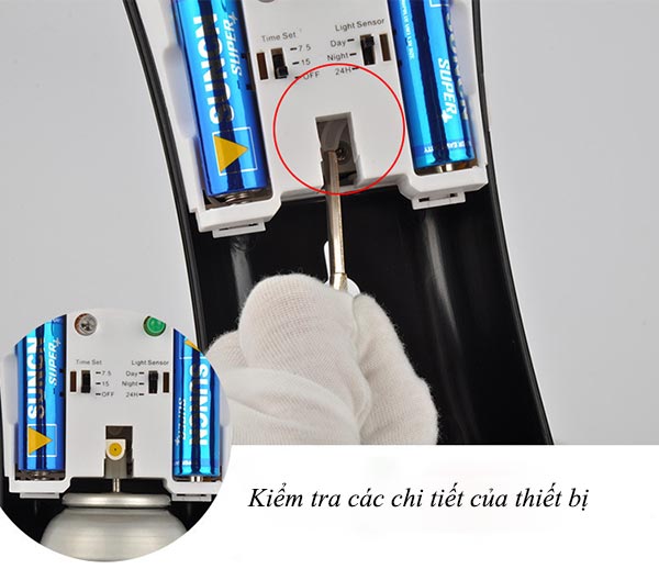 Đảm bảo kiểm tra kỹ lưỡng các chi tiết của máy