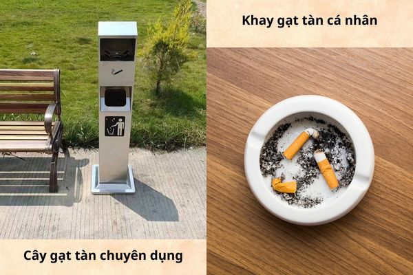 Bạn chọn mua khay gạt tàn hay trụ đứng đựng tàn thuốc?