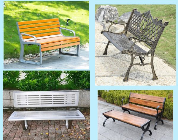 Đa dạng mẫu ghế công viên, ghế sân vườn
