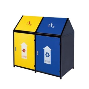 Thùng rác 2 ngăn nắp bập bênh