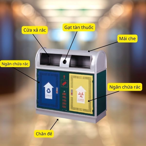 Các bộ phận cấu thành thùng rác