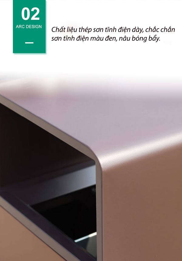 Chi tiết các thành phần cấu thành thùng rác 2 ngăn