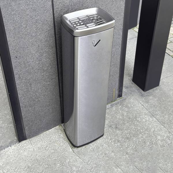 Trụ gạt tàn thuốc lá inox đẹp, sang trọng