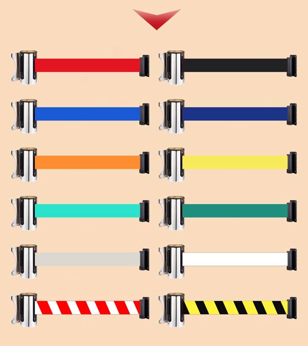 Màu sắc dây cột chắn tùy chọn phong phú