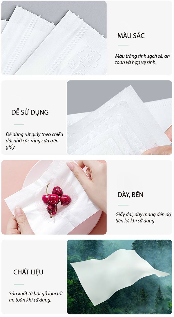 Các đặc điểm của giấy dùng nhà vệ sinh 