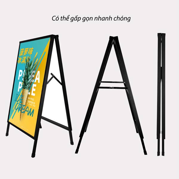 Dễ dàng đóng, mở bảng Standee khi sử dụng