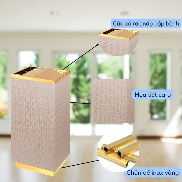 Các chi tiết cấu thành thùng rác