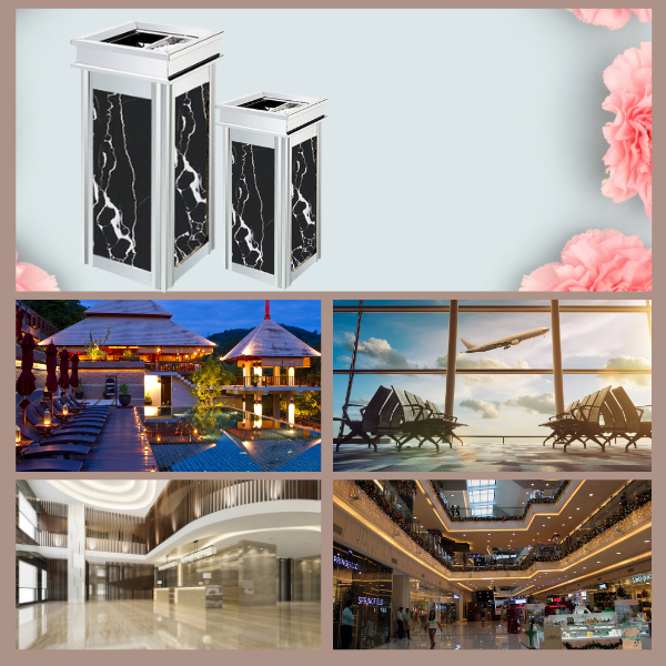 Mẫu thùng rác trang trí dành cho không gian sang trọng