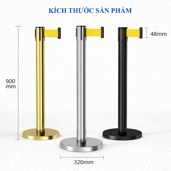 Tham khảo nhanh kích thước trụ chắn dây căng kéo