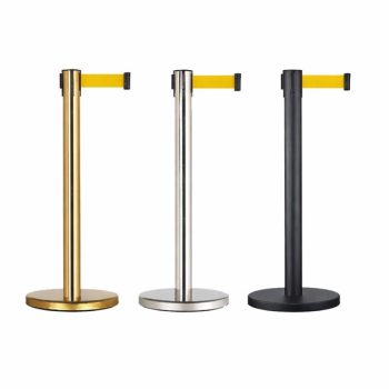 Trụ phân làn dây căng màu vàng