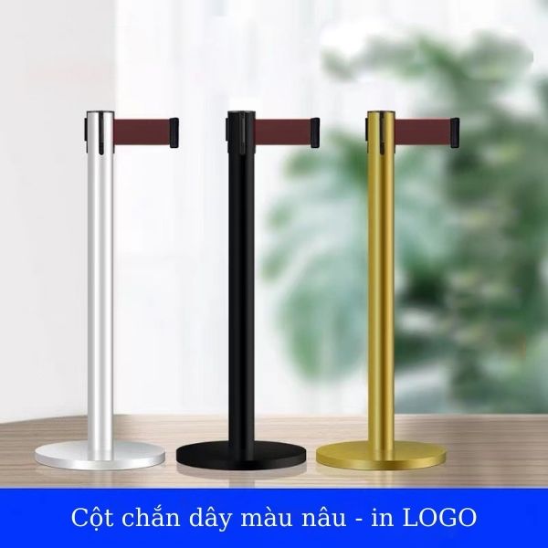 Mẫu trụ chắn dây căng phân làn màu nâu