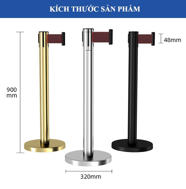Tham khảo kích thước cột chắn dây nâu kéo rút