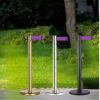 Cột chắn inox dây căng màu tím sang trọng