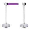 Cột chắn inox sự kiện dây màu tím